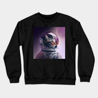 Astronaut cat Crewneck Sweatshirt